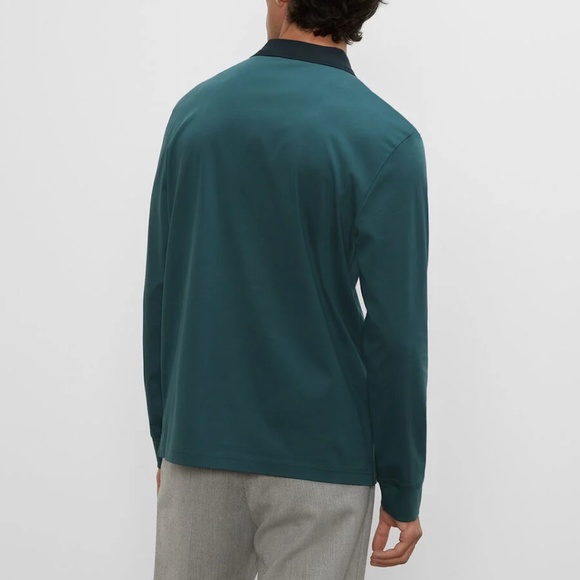 Refined Long Sleeve Polo - New With Tags - NEVER WORN - DARK BLUE (SEE LAST PIC) - Picture 2 of 5